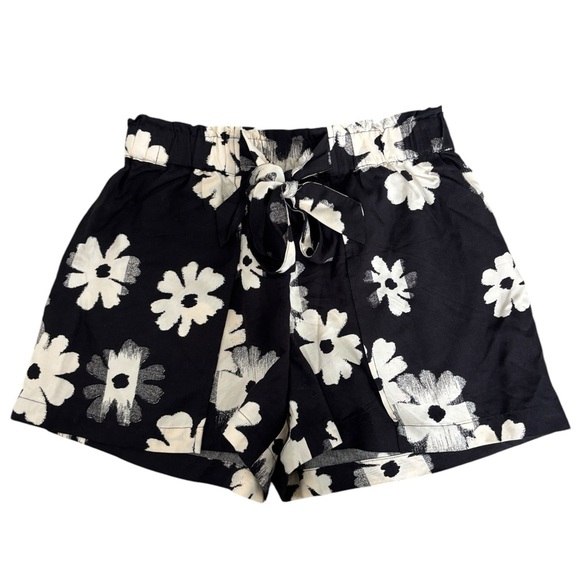 Madewell Drapey Pull-On Shorts in Ikat Floral High Rise Casual Beachy Summer XS - Picture 4 of 11